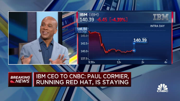 IBM CEO to CNBC: Paul Cormier is staying, running Red Hat