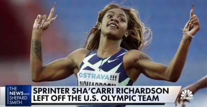Sprinter Sha'Carri Richardson left off U.S. Olympic team