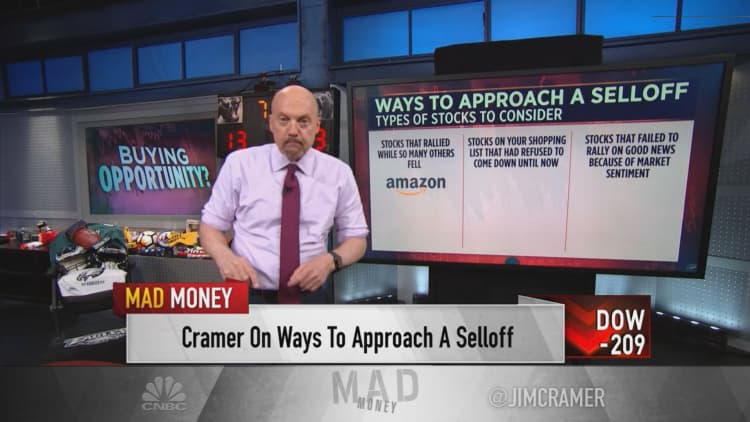 Cramer recommends Amazon, Apple, Devon Energy and American Express stocks