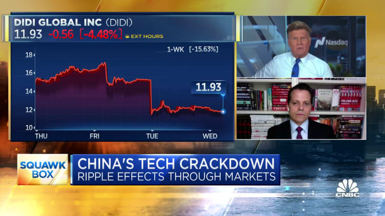 Anthony Scaramucci on how China's tech crackdown could impact U.S. businesses abroad