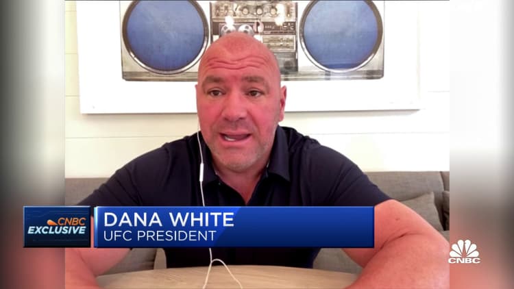 UFC's Dana White on fighter pay and live event demand