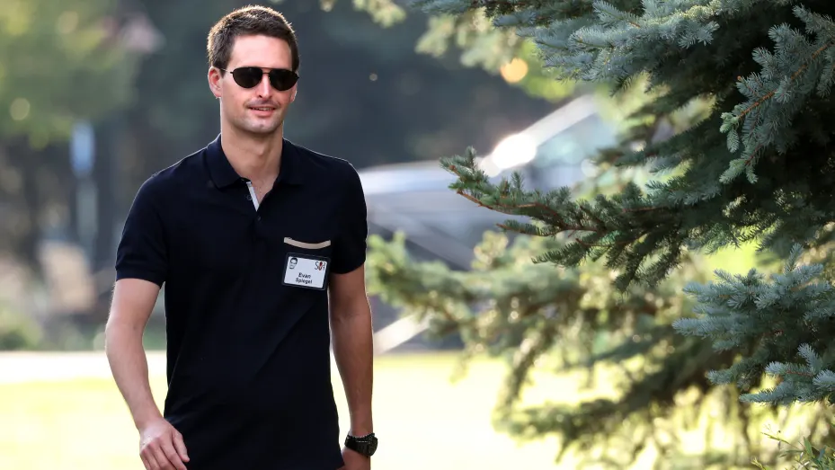 CEO of Snap Inc. Evan Spiegel walks to a morning session at the Allen & Company Sun Valley Conference on July 07, 2021 in Sun Valley, Idaho.