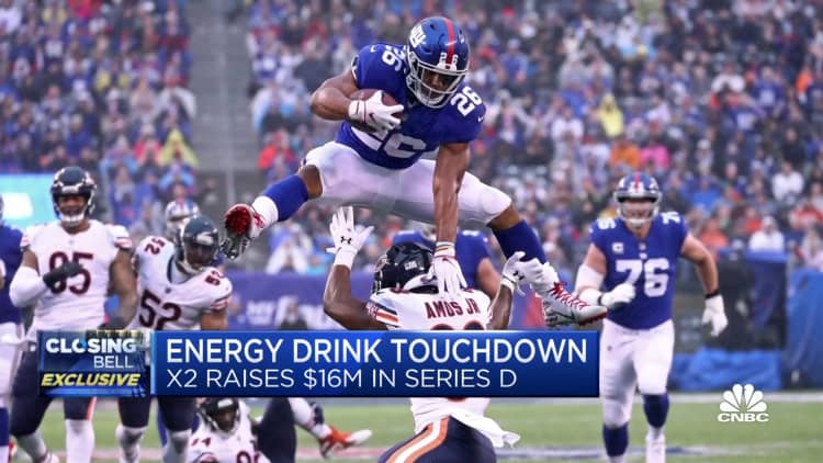 NY Giants running back Saquon Barkley on investing in X2 energy drinks