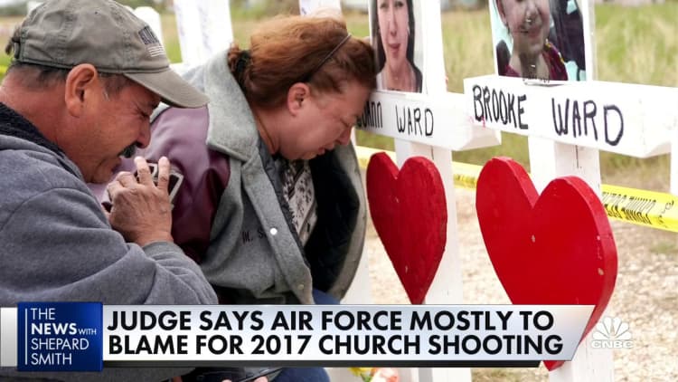 Judge says U.S. Air Force mostly to blame for 2017 church shooting