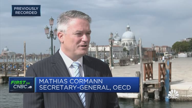 OECD's Cormann: 90% of world GDP is on the same page for corporate taxation