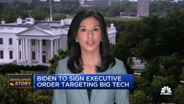 Biden to sign executive order targeting Big Tech