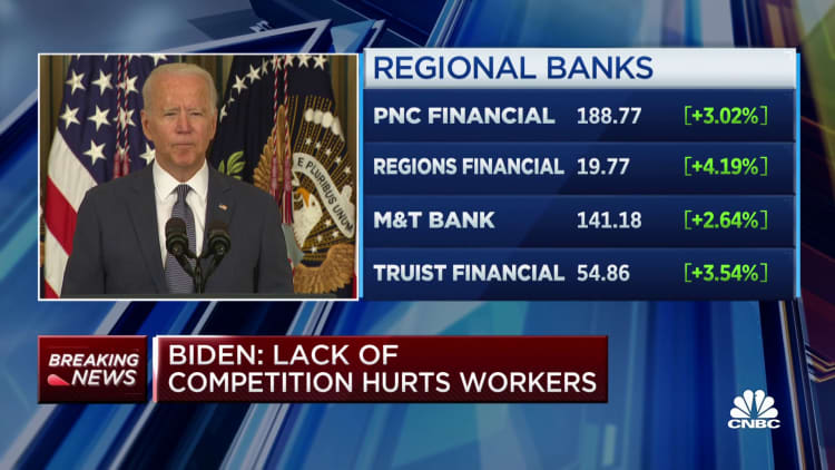 Biden: Lack of competition hurts workers