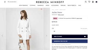 Retail brands like Rebecca Minkoff are renting clothes without a subscription