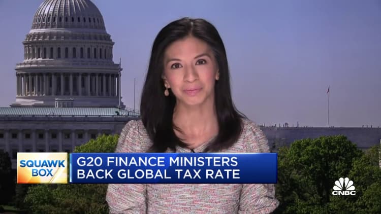 G-20 finance ministers back global tax rate