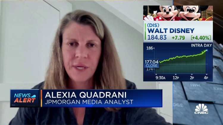 Why Disney shares remains a top pick with 20 percent upside, according to JPMorgan's Alexia Quadrani