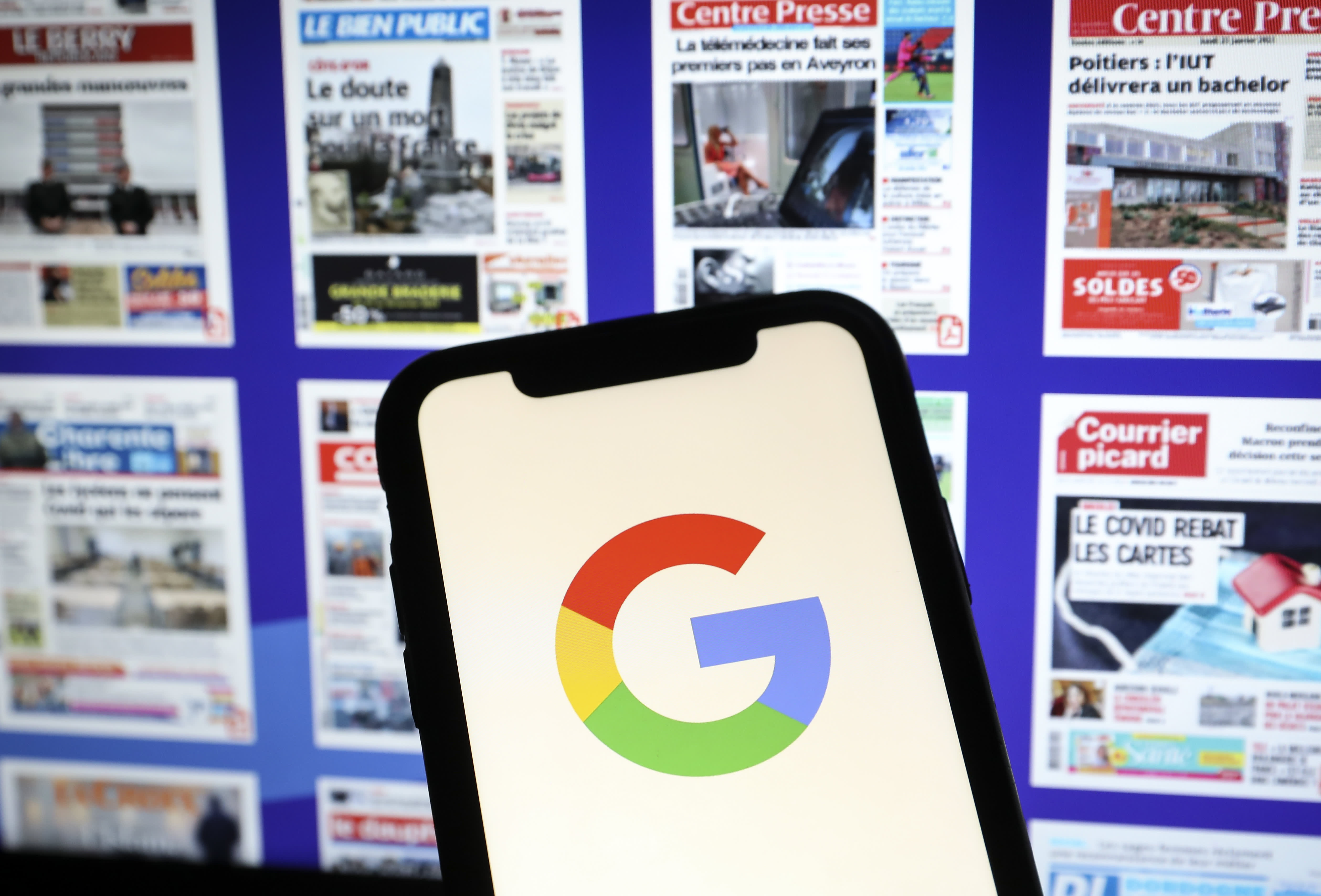 Google was fined 500 million euros ($593 million) Tuesday by French competition regulators for failing to comply with an order to negotiate fair deals
