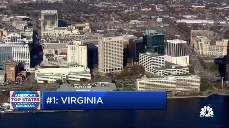 Why Virginia is CNBC's Top State for Business in 2021