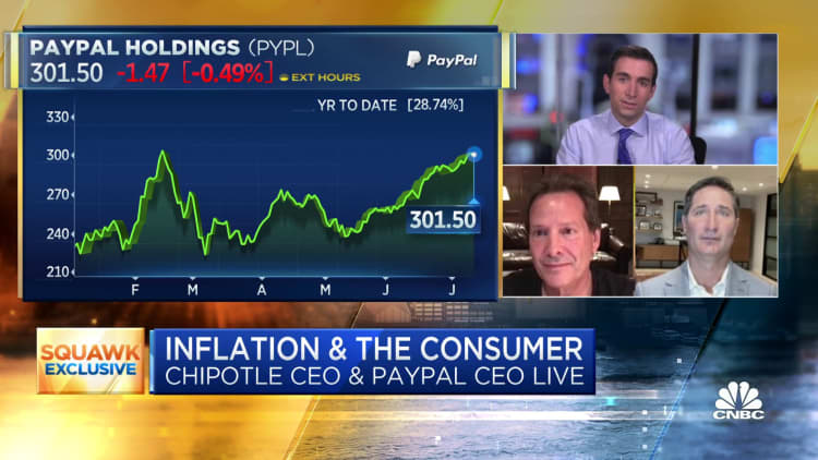 Watch CNBC's full interview Paypal CEO Dan Schulman and Chipotle CEO Brian Niccol