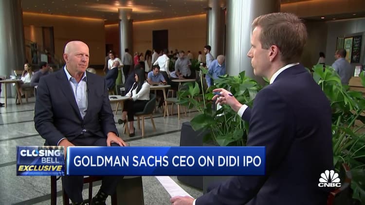 Goldman Sachs CEO: Surprised Didi IPO played out the way it did