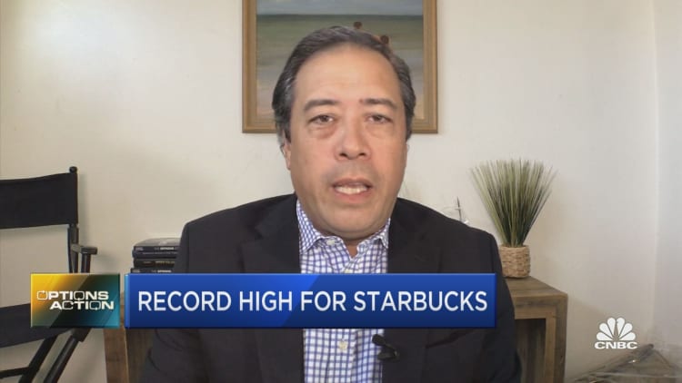 Options Action: Traders pour into Starbucks