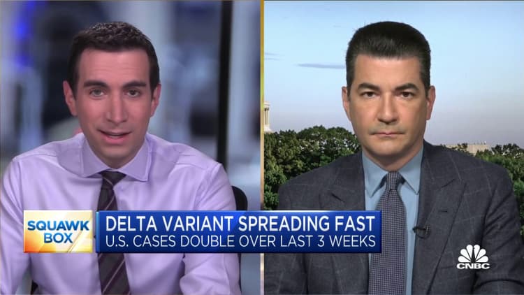 Gottlieb: Vaccinated people are less likely to spread Delta variant