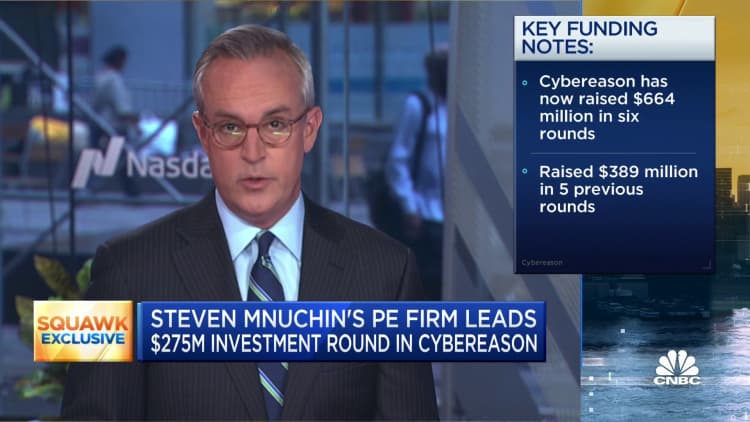 Steven Mnuchin's PE firm leads $275 million investment in Cybereason
