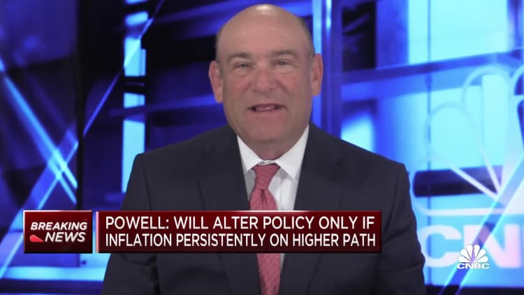 Powell: Will alter policy only if inflation persistently on higher path
