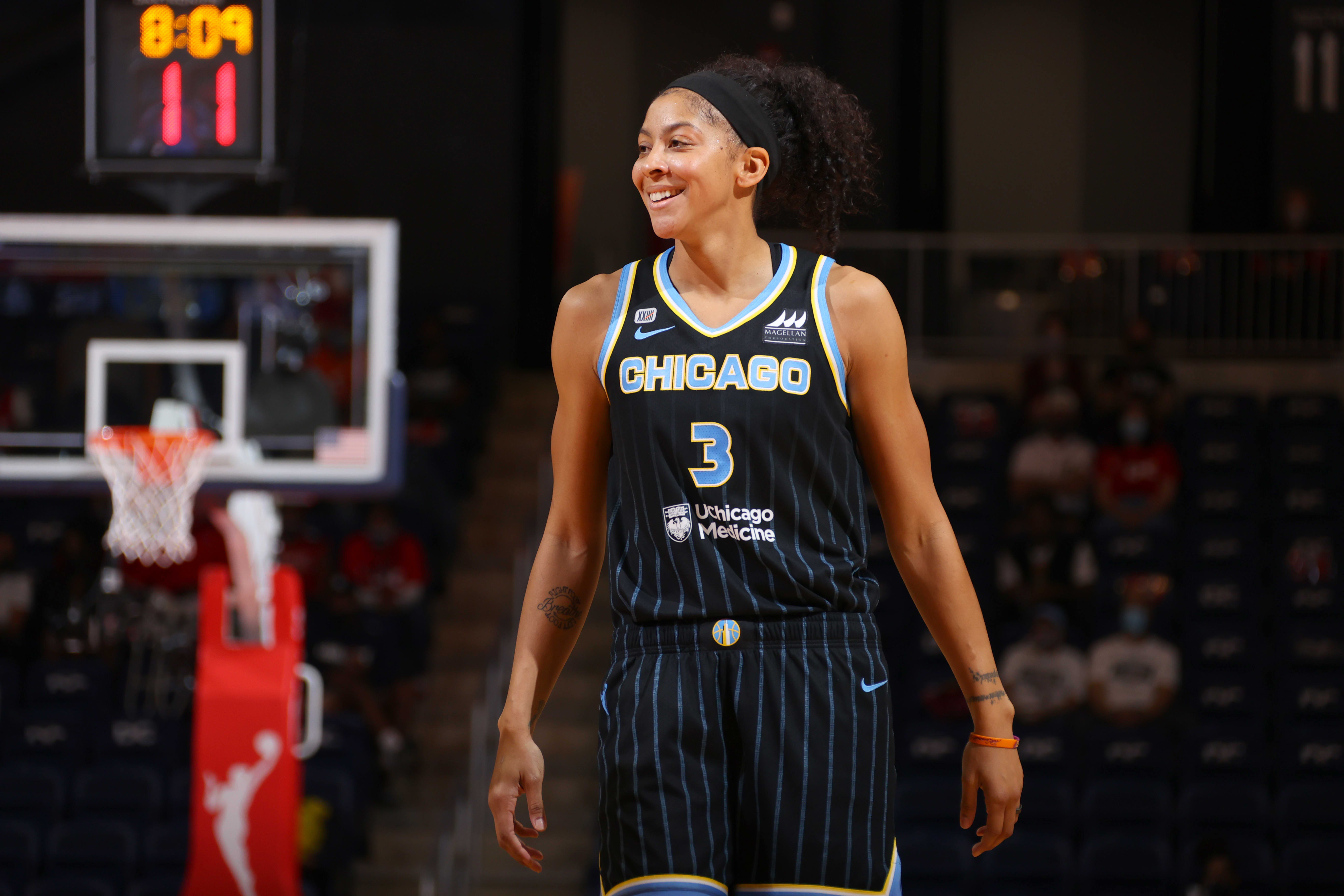10, Chicago Sky superstar Candace Parker will make history as the first WNB...