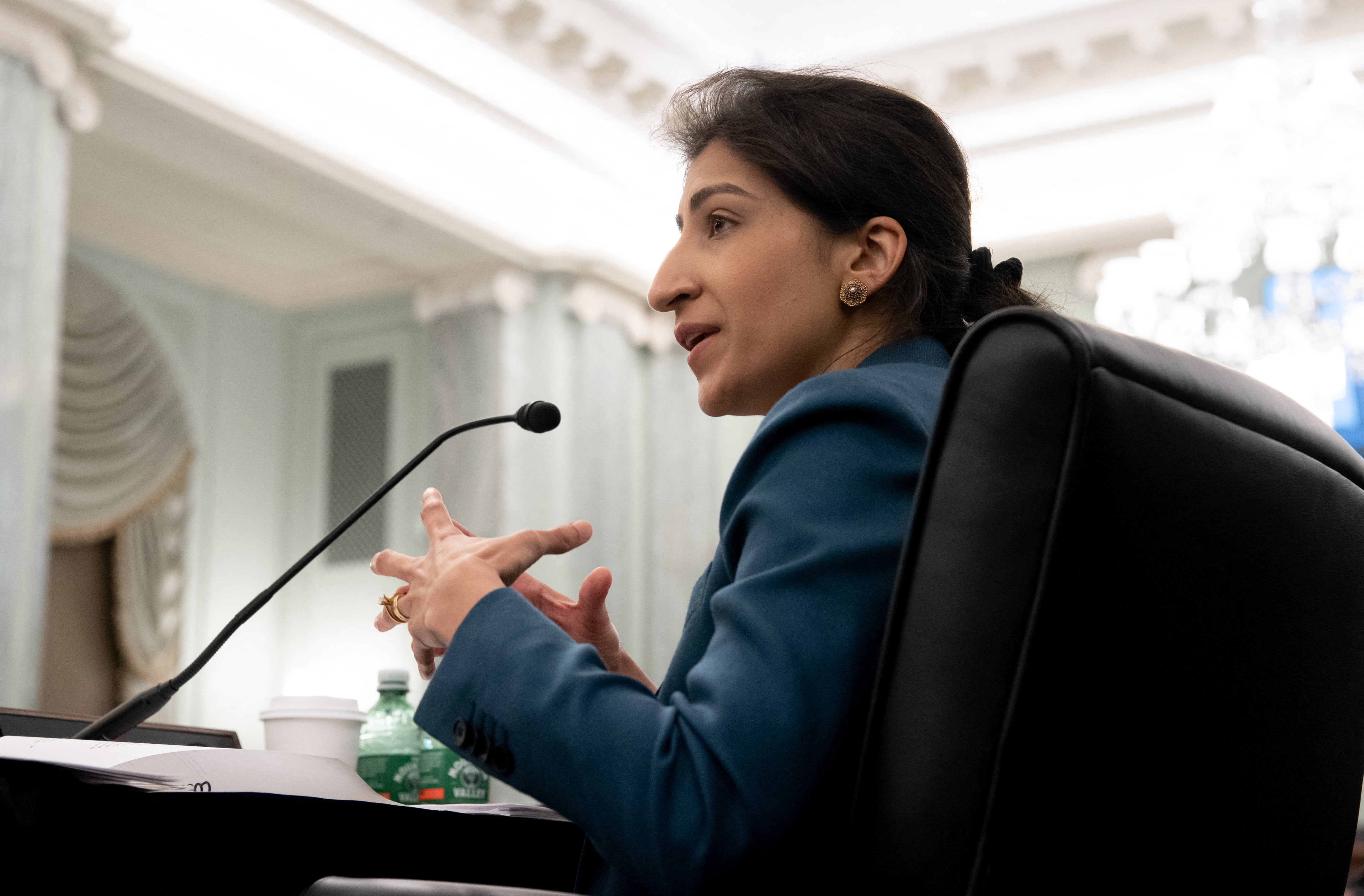 FTC Chair Lina Khan says agency won’t back down in the face of intimidation from Big Tech