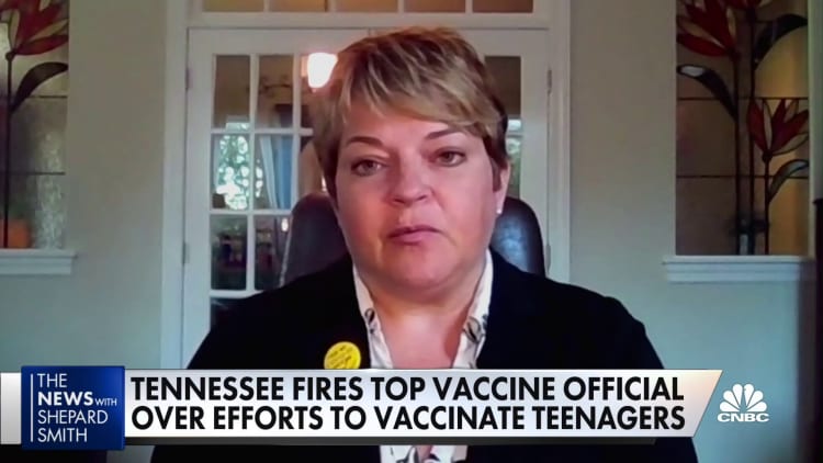 Tennessee official says she was fired for pushing vaccines for teens