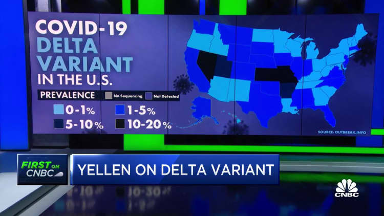 Treasury Sec. Yellen on impact of the delta variant