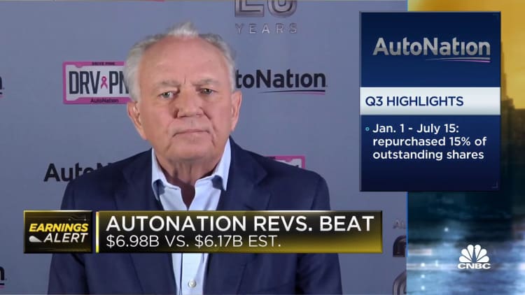 AutoNation CEO Mike Jackson on earnings beat, demand for cars