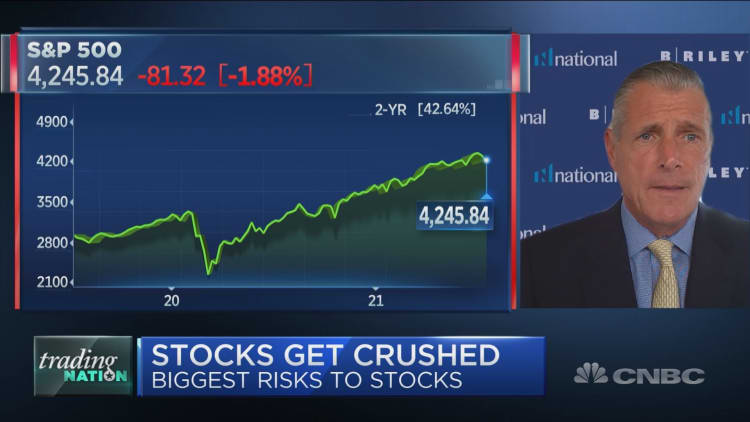 Don't turn bearish during the market's violent moves, Wall Street bull Art Hogan suggests