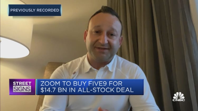Zoom's acquisition of Five9 is a 'steal of a deal,' says analyst