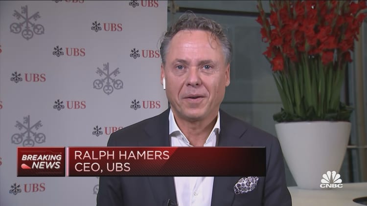 Seeing 'buoyant' client activity in the second quarter, UBS CEO says