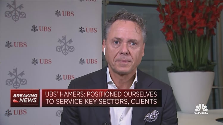 UBS CEO: Positive momentum in markets is driving investment