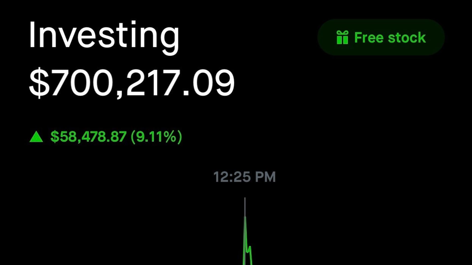 Glauber Contessoto's dogecoin holdings on Robinhood as of July 20 at 2:50 p.m. EST.