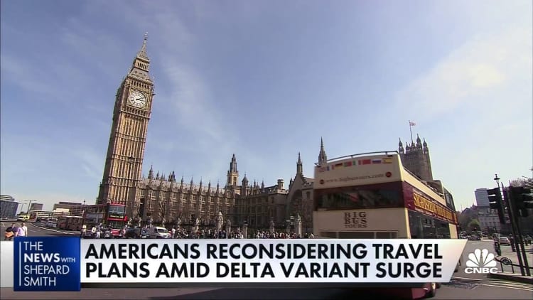 Americans reconsider travel abroad as Covid variant causes shutdowns