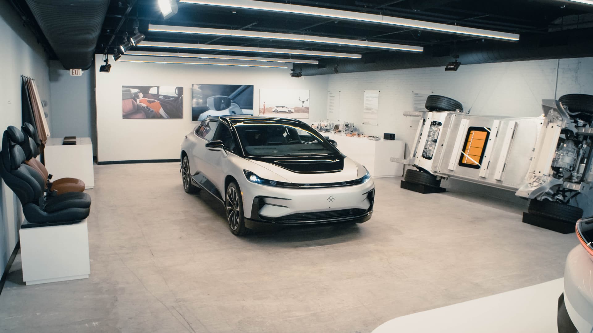 Faraday Future's newly created FF Futurist Experience studio, located at 5 East 59th Street in New York City.
