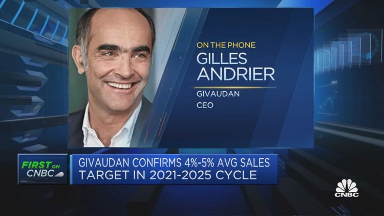 We have not incurred any inflation so far in 2021, Givaudan CEO says