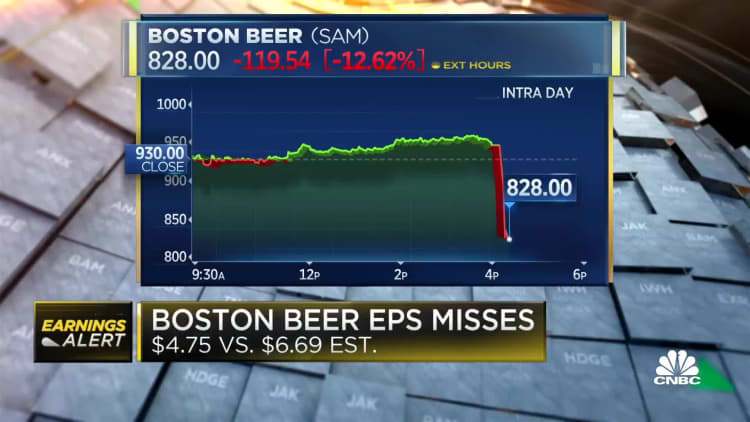 Boston Beer hit after miss on top and bottom