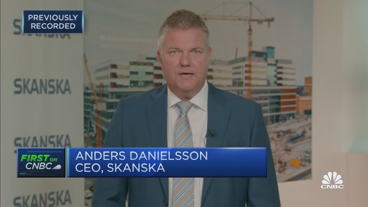 Price increases are not impacting our performance so far, Skanska CEO says