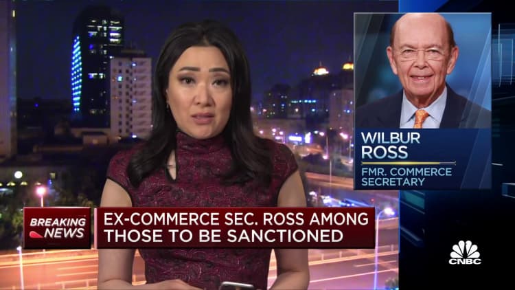 China announces sanctions against seven Americans, including former Commerce Secretary Wilbur Ross