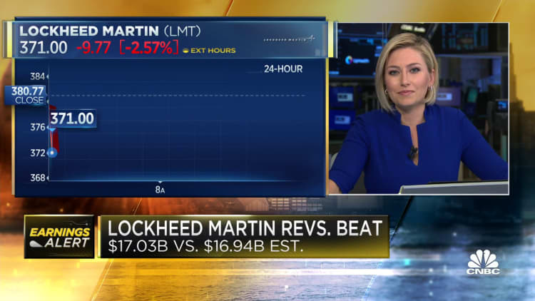 Lockheed Martin reports second-quarter earnings, revenue beat