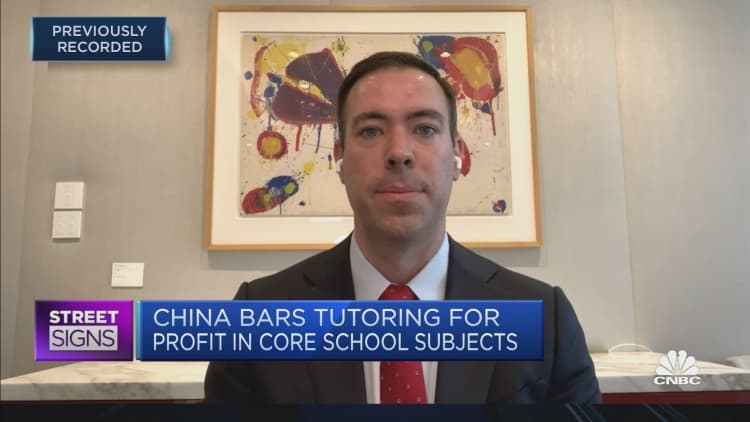 JPMorgan says China's crackdown on education stocks will be 'quite impactful'