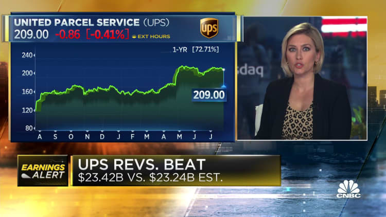 UPS sees revenue, EPS beat in second-quarter earnings report