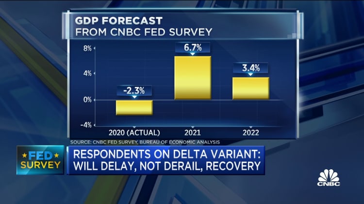 Delta variant is big factor in forecasting the economy