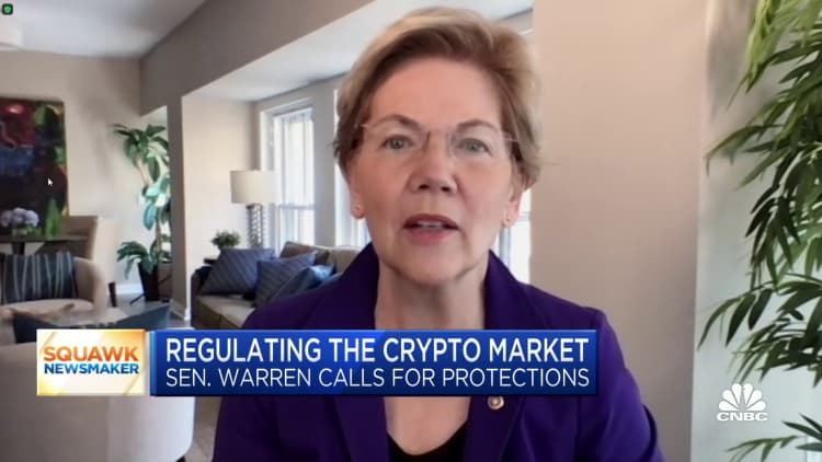 Warren on crypto regulation: Don't wait until small investors are wiped out