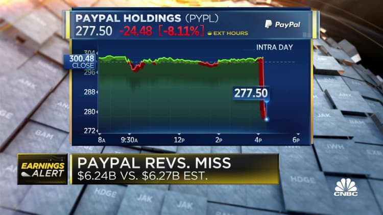 PayPal misses revenue estimates