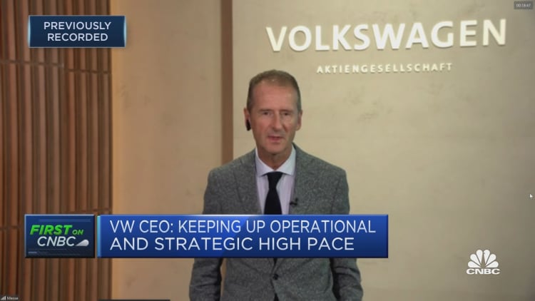 VW's Diess: We don't need to be number 1 but must be profitable