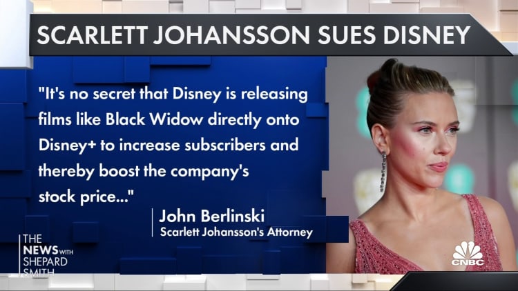 Scarlett Johansson sues Disney over lost money from streaming
