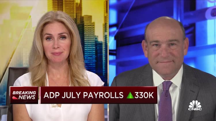 ADP payrolls rose by 330,000 in July, missing expectations