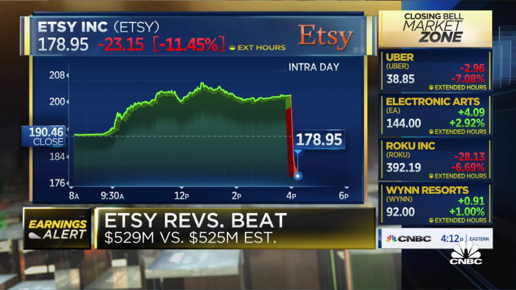 Etsy earnings and revenue beat in Q2