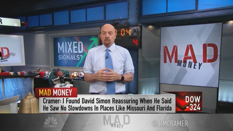Jim Cramer says he's confident in the strength of U.S. economy, cities REIT optimism