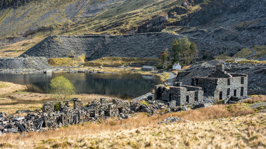 An abandoned quarry in Snowdonia, Wales, United Kingdom.